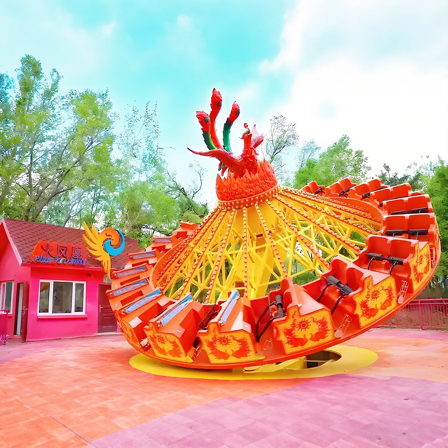 10 Classic Amusement Park Rides Flying Turntable rotating ride