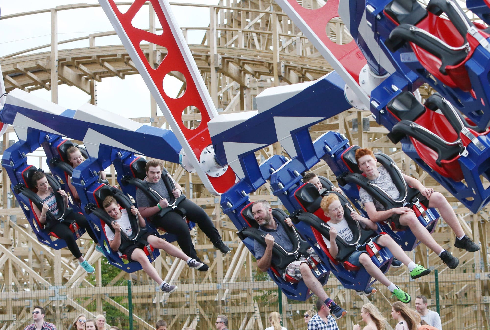 48-Seat Viking Top Scan Speed Windmill Ride for Sale | Endeavour Thrill Ride | JHRides 48 seats top scan ride full installation