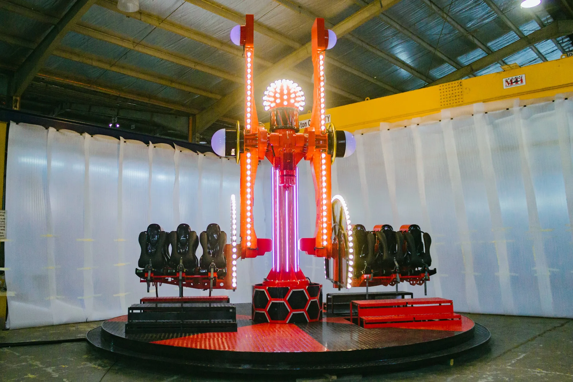 ChronoZ Family Thrill Ride - full view with vibrant colors