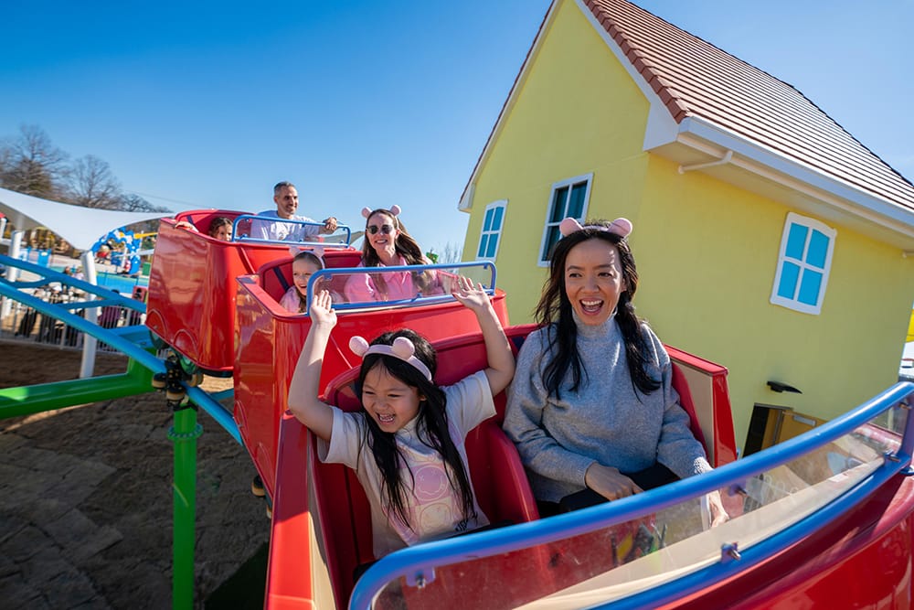Family Launch Coaster - friction wheel launch technology