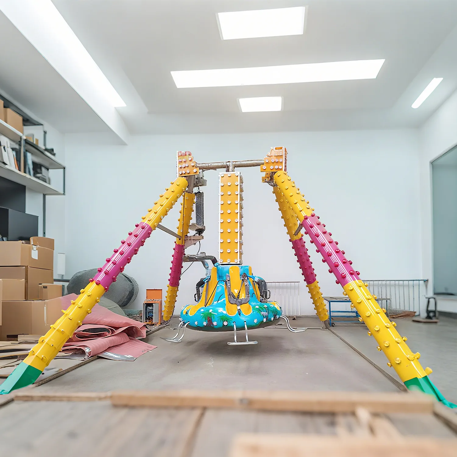 Mini pendulum ride - colorful kiddie swing