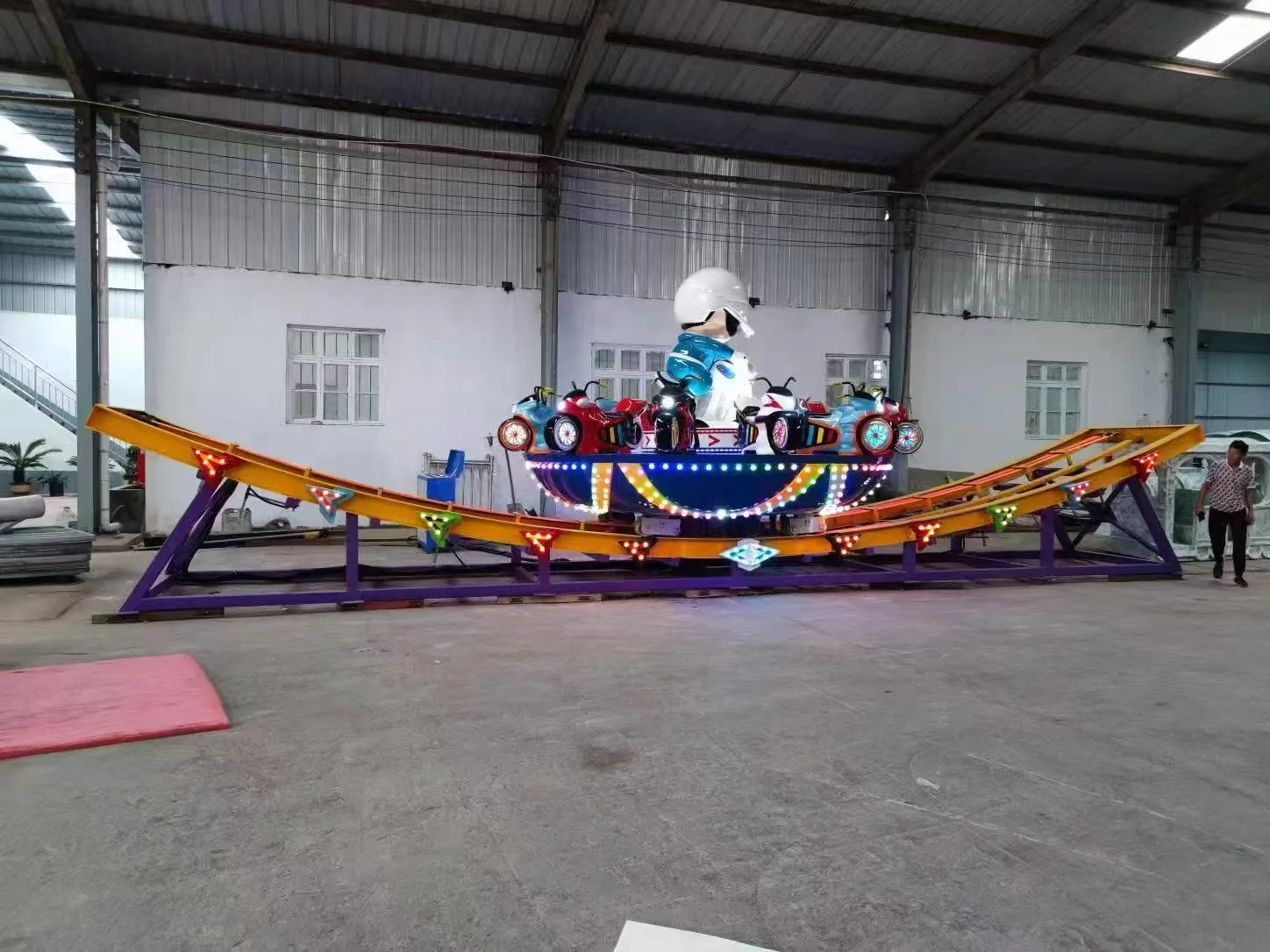 Mini UFO Slide Ride large installation indoor mall