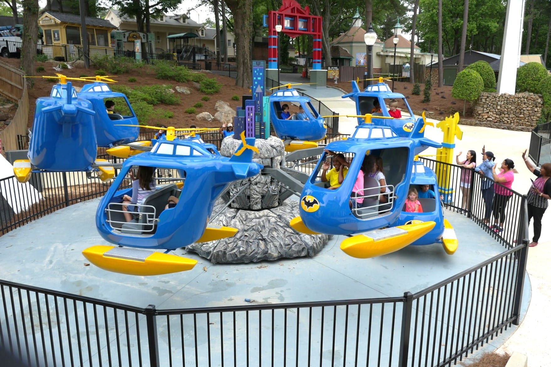 Self Control Plane Amusement Ride Batman blue helicopter self control plane ride for amusement parks