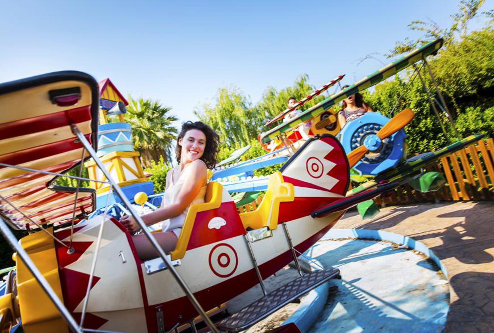Self Control Plane Amusement Ride Retro biplane self control plane ride for amusement park