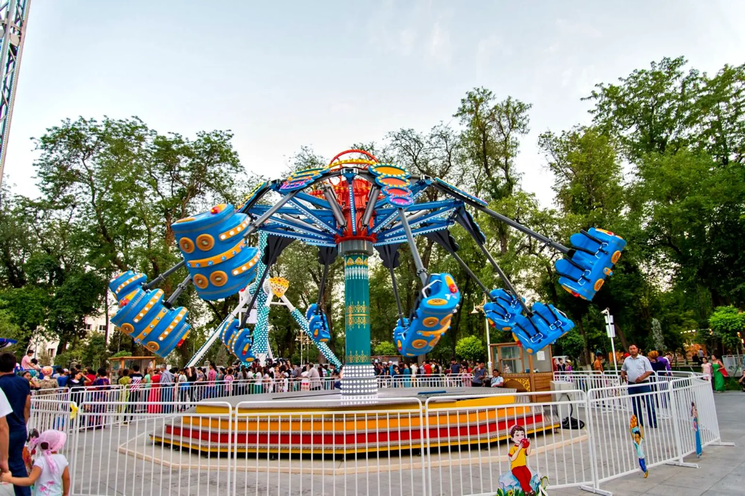 Airborne Shot Sky Shooter ride for sale – full view of the suspended rotary structure