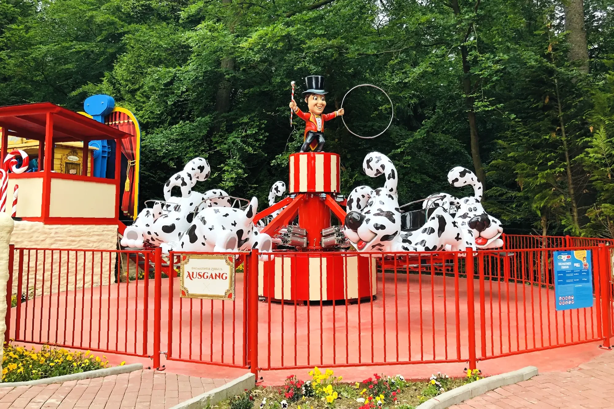 Bounce Spin Ride Dogs model – fiberglass animal themed bouncing amusement ride