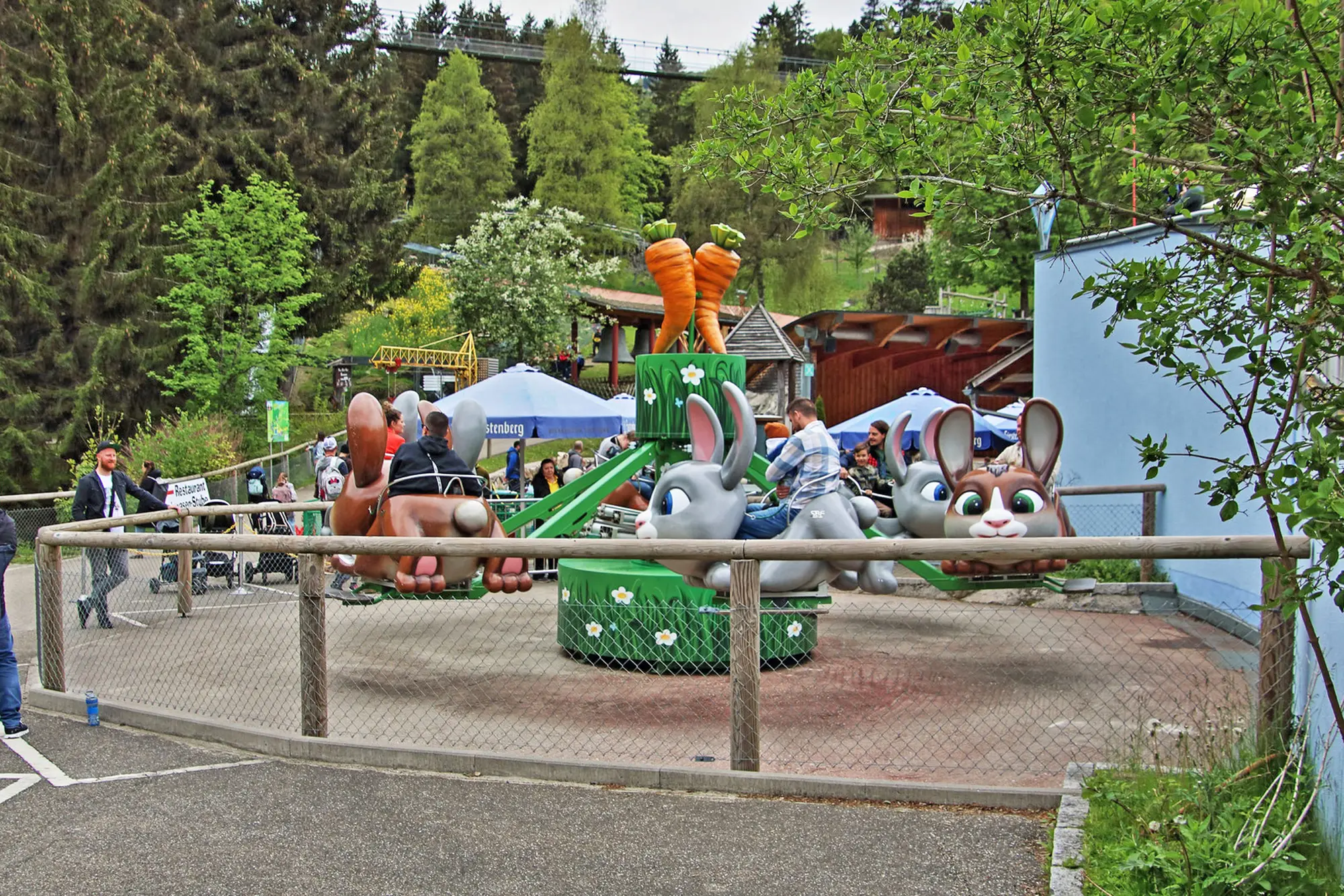 Bounce Spin Ride for sale – kids bouncing car ride with fiberglass animal themed cars