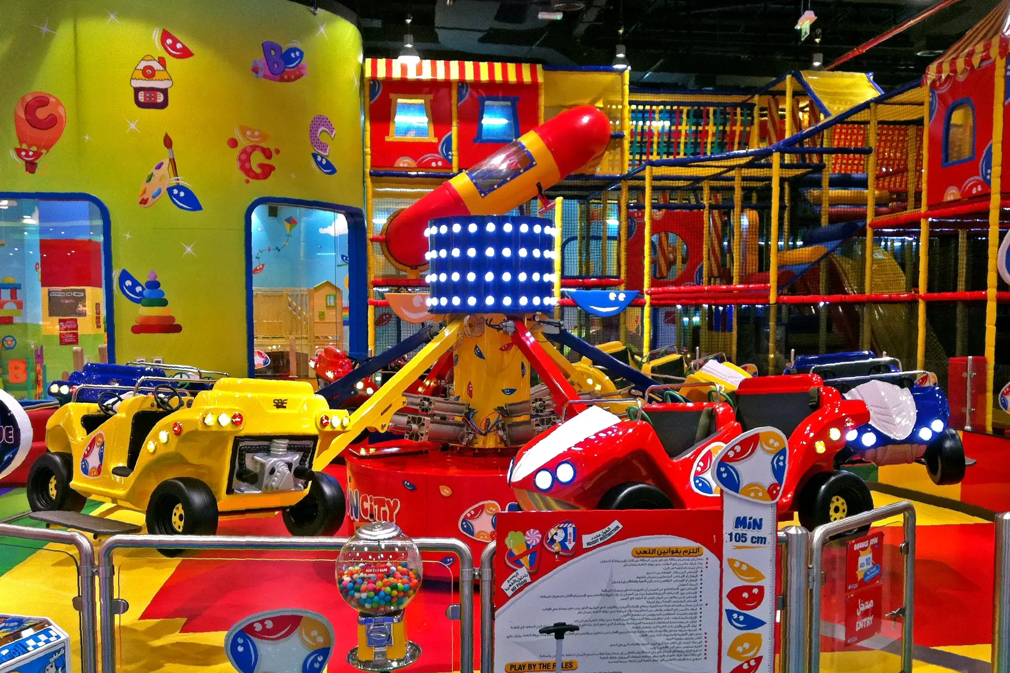 Bounce Spin Ride Buses model – commercial bouncing park ride for sale