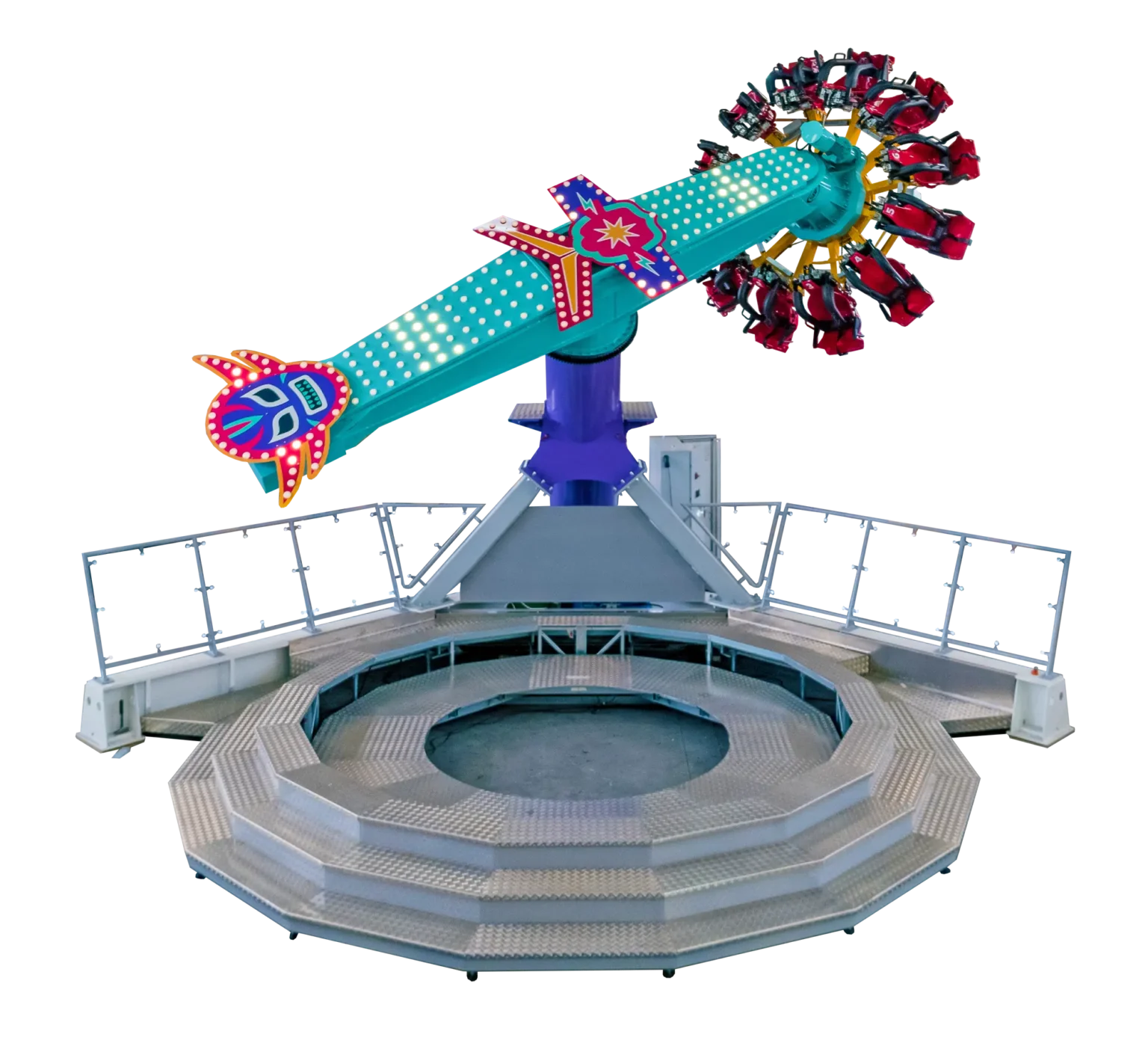 Inverting Pendulum Ride for sale – 360 degree vertical inversion thrill ride with passengers