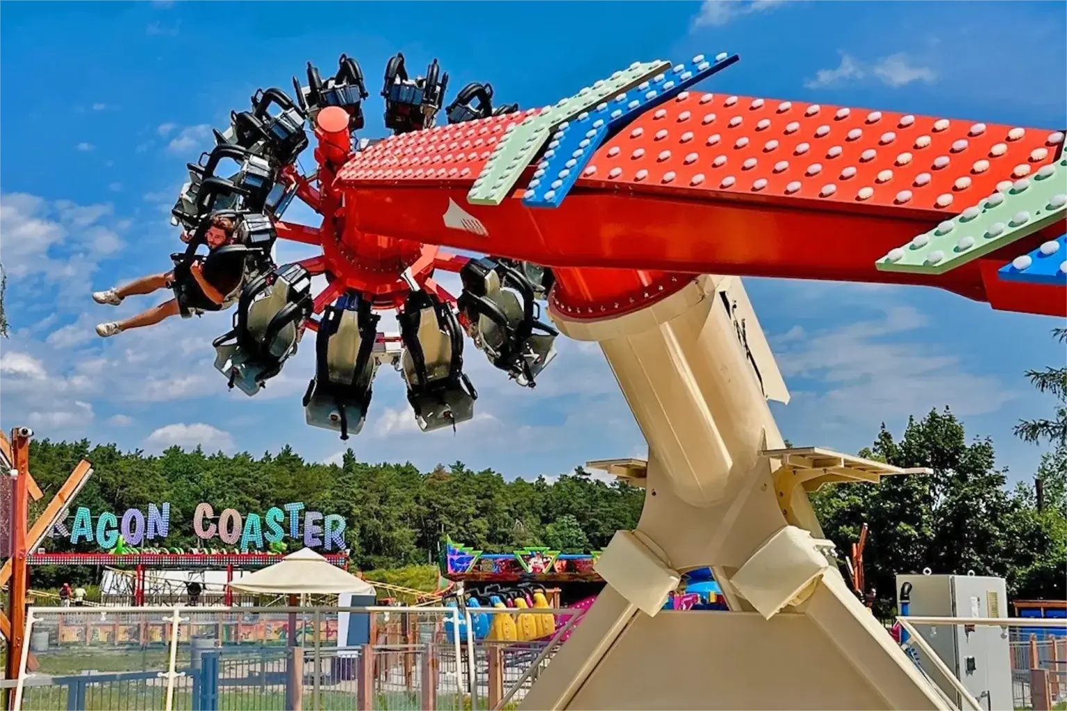 Inverting Pendulum Ride for sale – 360 degree pendulum frisbee in operation