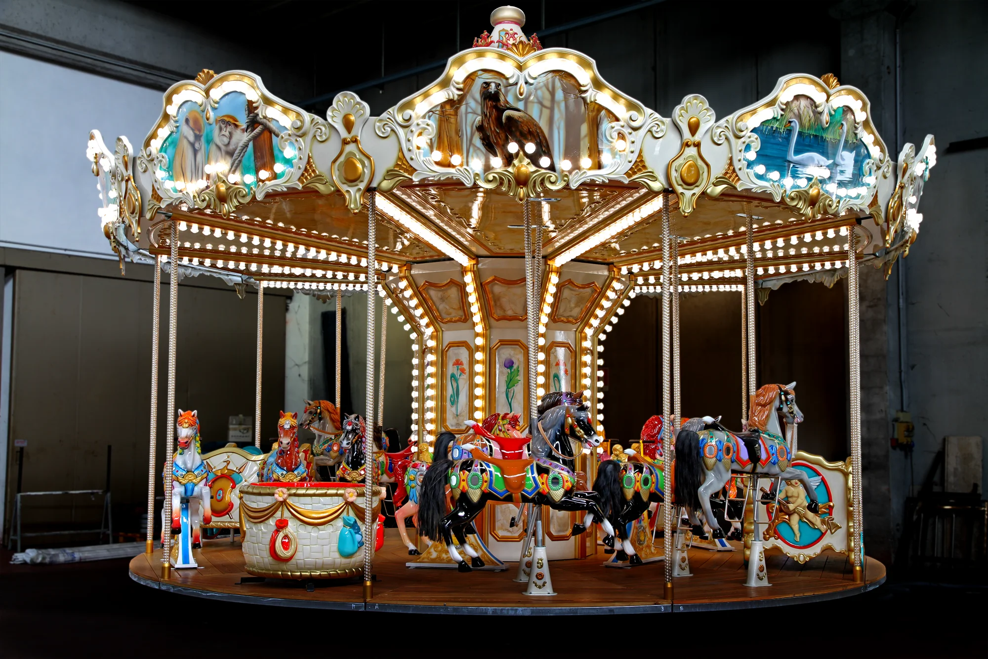 7m Carousel – 26 Seat Amusement Park Carousel