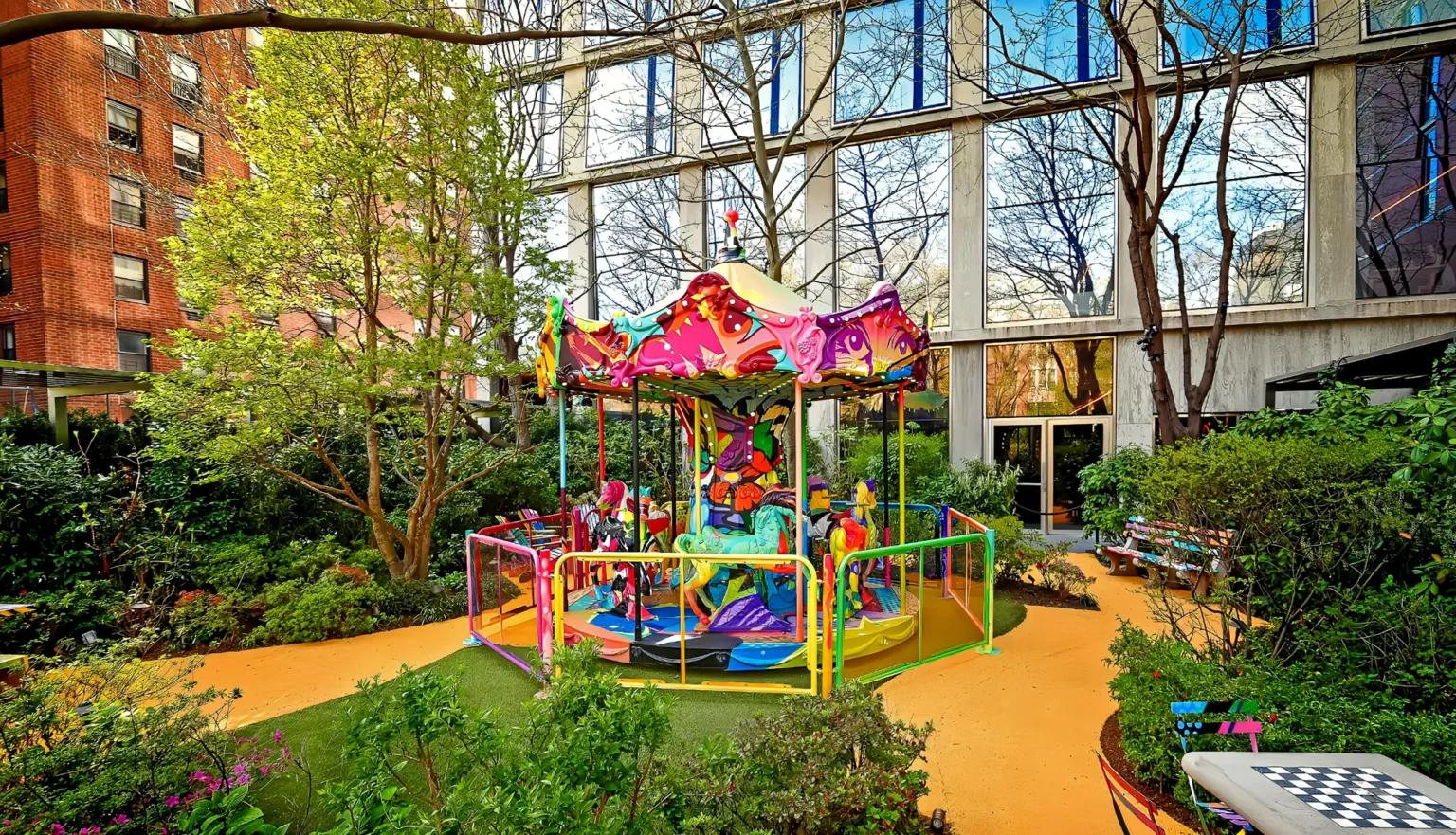 4m Carousel – 10/12 Seats Compact Amusement Park Carousel