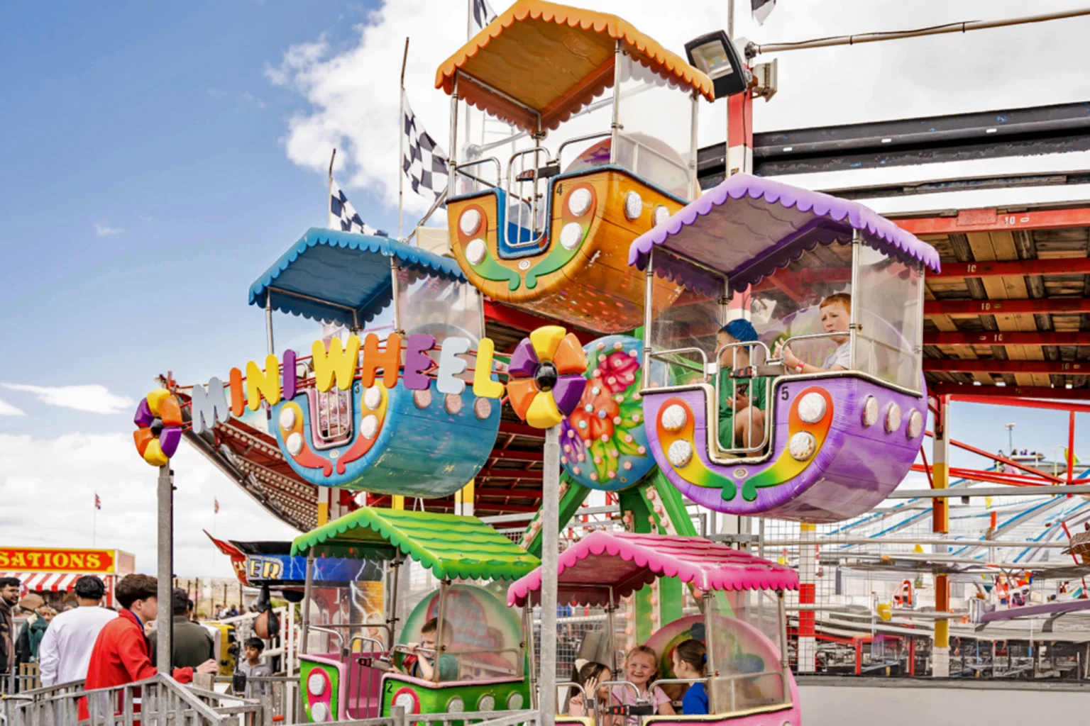 Mini Wheel Balloons small ferris wheel for sale - kids observation wheel