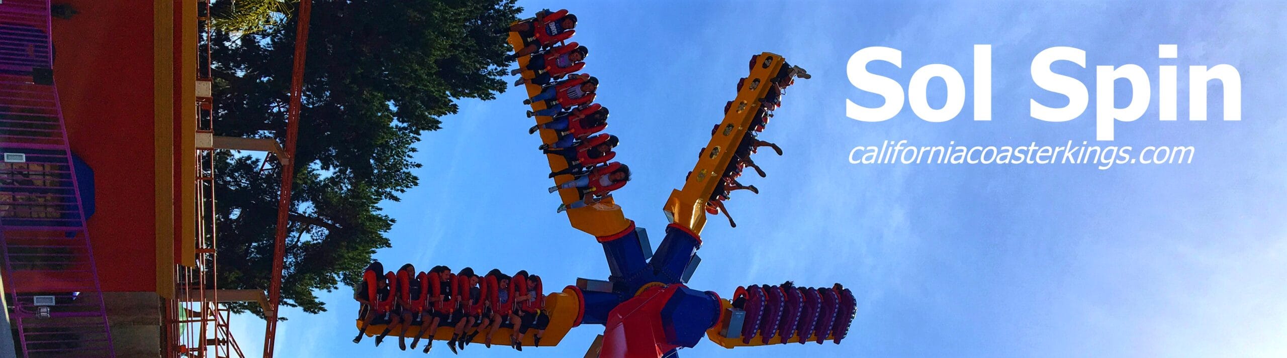 Sol-Spin thrill ride for sale – in action at a theme park