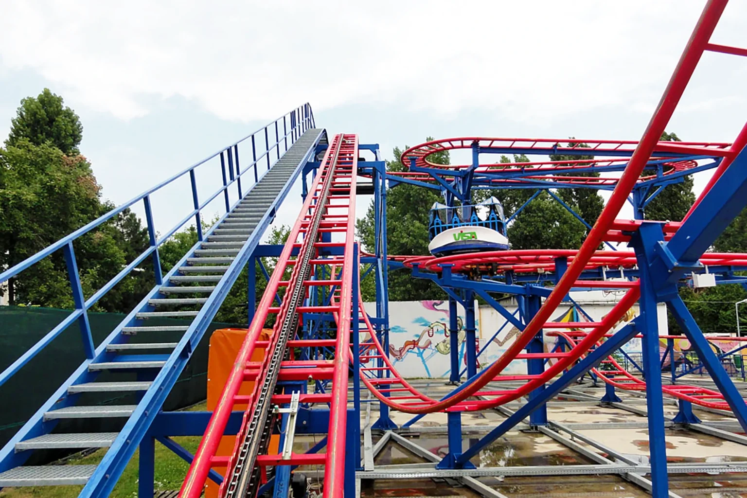 Thrill Mouse Coaster full layout - spinning roller coaster for amusement park